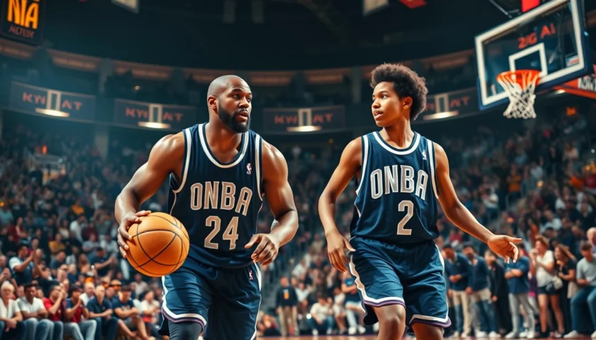 LeBron and Bronny James make NBA history: First Father-Son duo Share Court in NBA Game. Witness this milestone moment in professional basketball. Game between the Los Angeles Lakers and the Minnesota Timberwolves