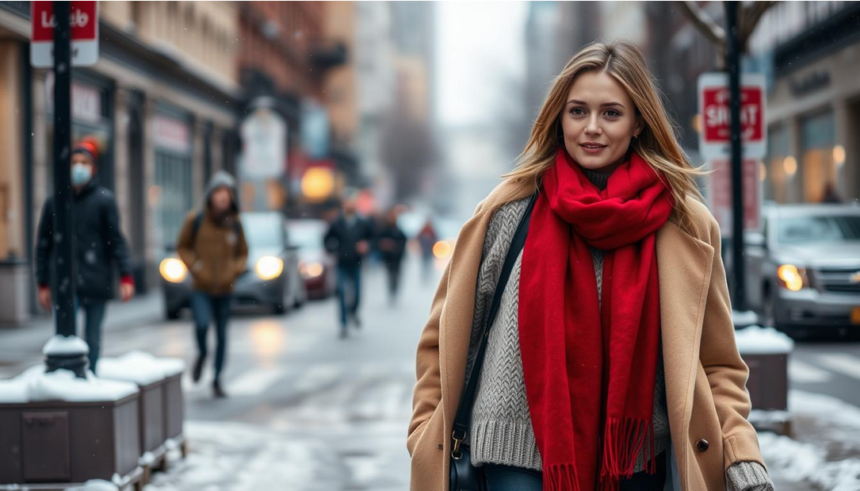 Layering Like a Pro: Trending Winter Coat, Sweater, and Scarf Styles in the USA