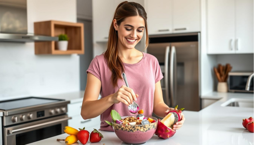 Taste the Tropics: Easy Dragon Fruit Smoothie Bowl Recipe