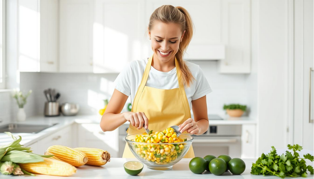 BBQ Favourite: Corn Avocado Lime Salad Recipe