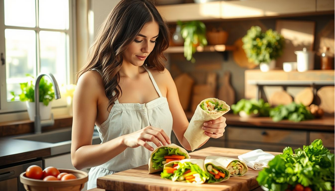 Sizzling Veggie and Cheese Wraps for Lunch