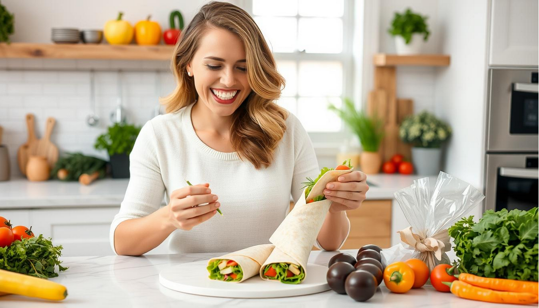 Sizzling Veggie and Cheese Wraps for Lunch