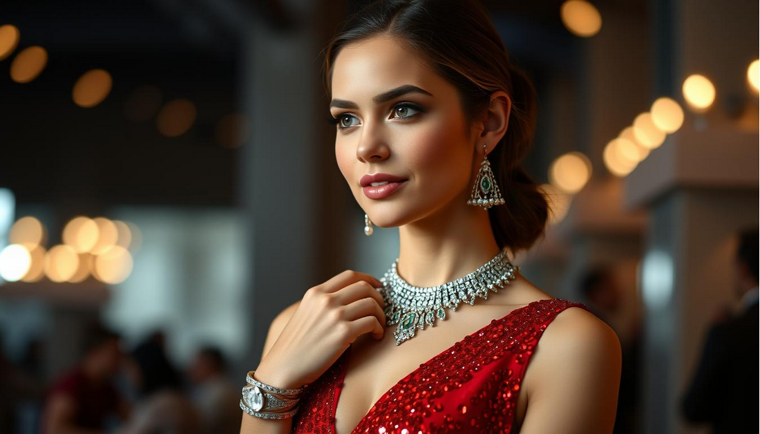 How to Accessorize A sequin Evening Dress?