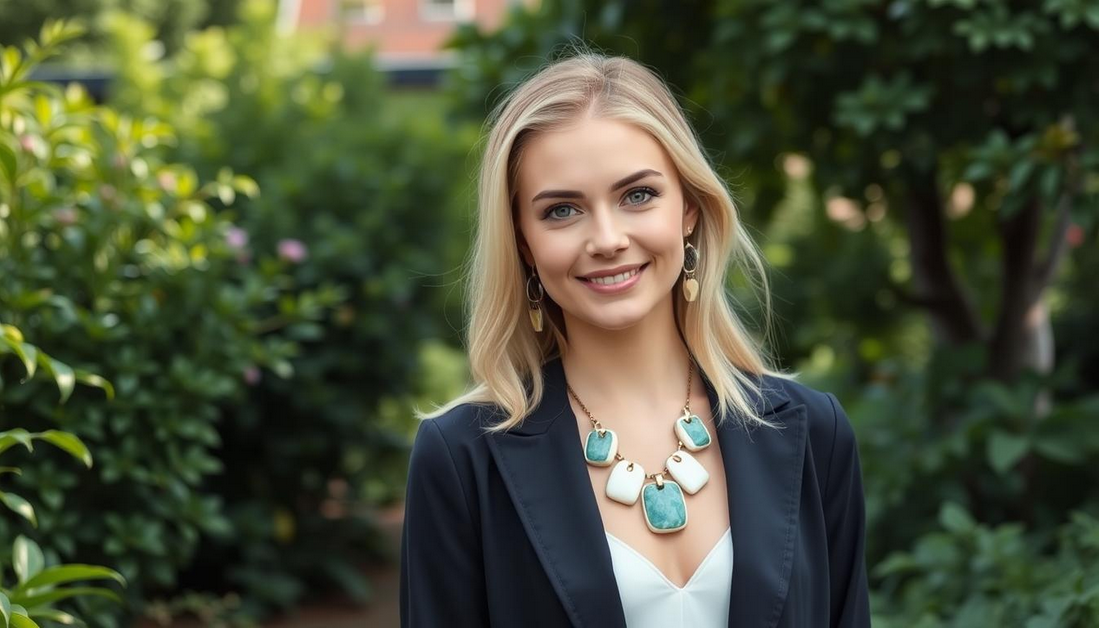 Statement Ceramic Jewelry, Styled with Modern Grace