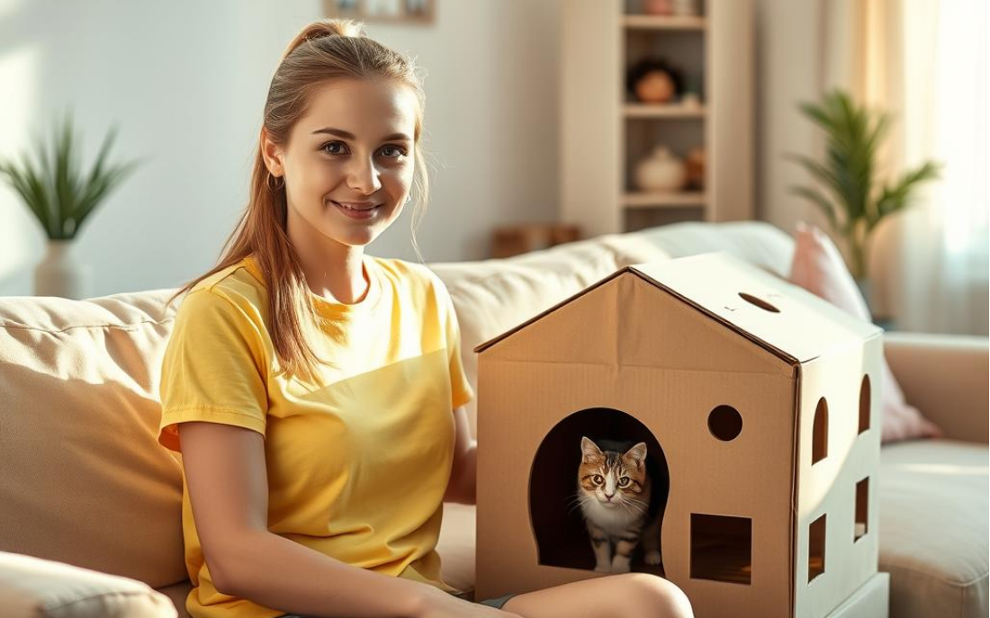 Turning Cardboard Boxes Into Cat Playgrounds