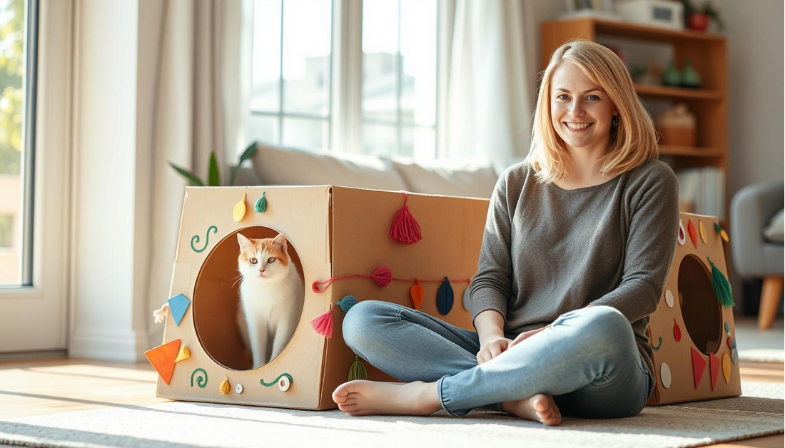 Turning Cardboard Boxes Into Cat Playgrounds