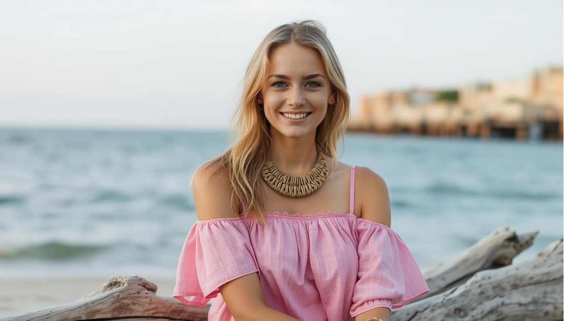 Coastal Outfits Elevated By Chic Raffia Accessories