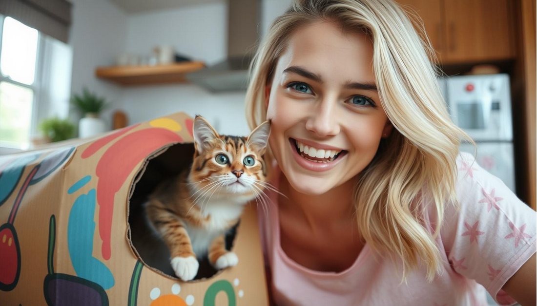 Turning Cardboard Boxes Into Cat Playgrounds