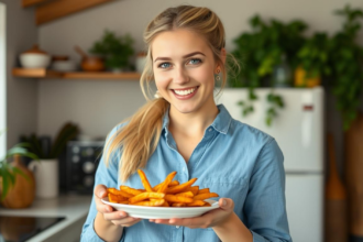 Crispy Baked Sweet Potato Fries Recipe With Garlic Dip