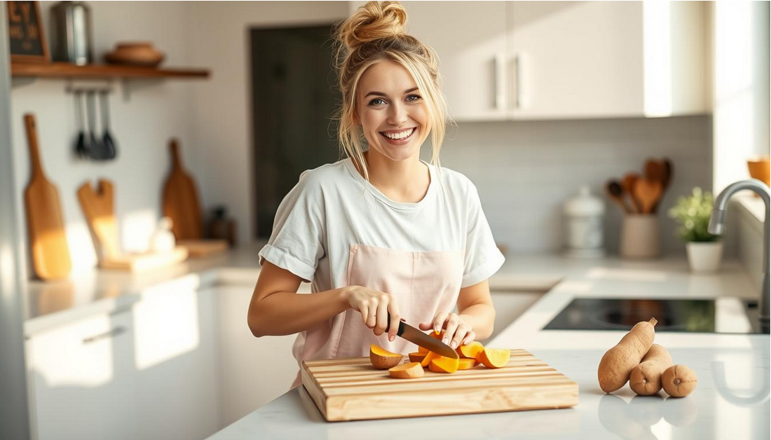 Crispy Baked Sweet Potato Fries Recipe With Garlic Dip