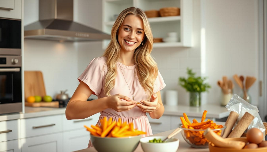 Crispy Baked Sweet Potato Fries Recipe With Garlic Dip
