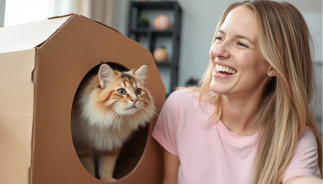 Turning Cardboard Boxes Into Cat Playgrounds