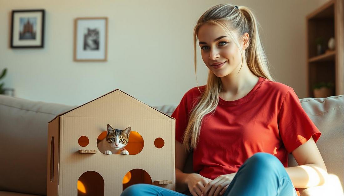 Turning Cardboard Boxes Into Cat Playgrounds