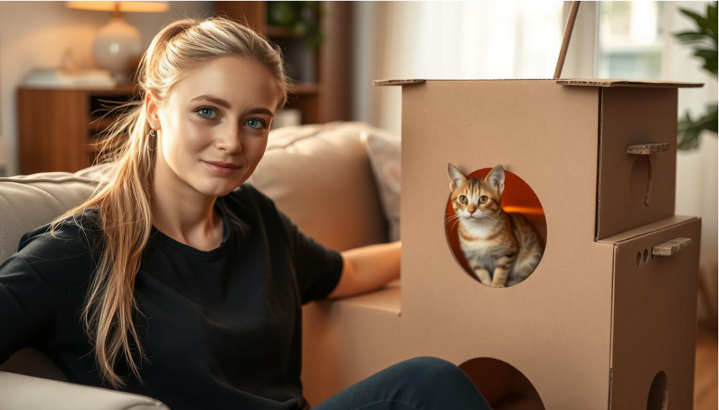 Turning Cardboard Boxes Into Cat Playgrounds