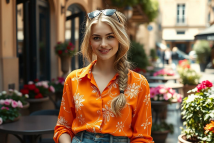 Printed Shirts Just Became Parisian Girl Staples