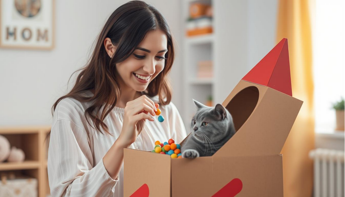 Turning Cardboard Boxes Into Cat Playgrounds