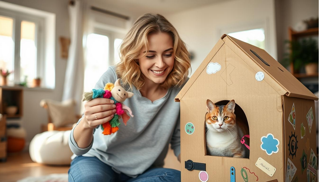 Turning Cardboard Boxes Into Cat Playgrounds