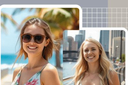 Blue Aesthetic Travel Collage Instagram Post