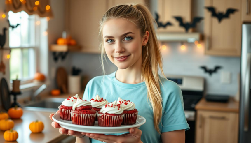 Red Velvet Cupcakes Recipe Perfect for Halloween Night
