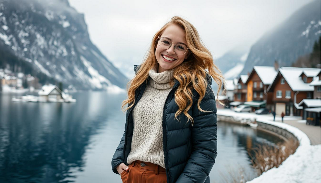Hallstatt’s Winter Charm in Snowy Silence