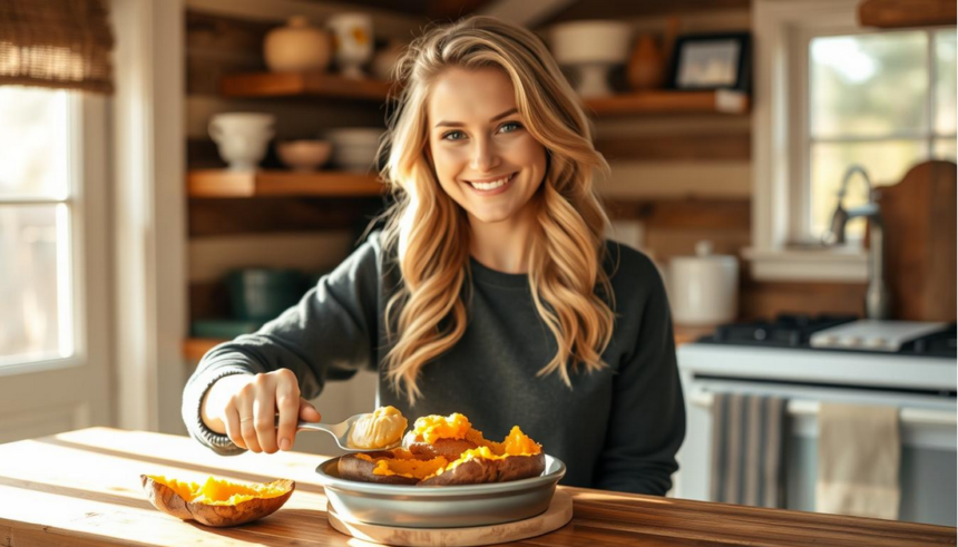 Baked Sweet Potatoes with Maple Butter Recipe