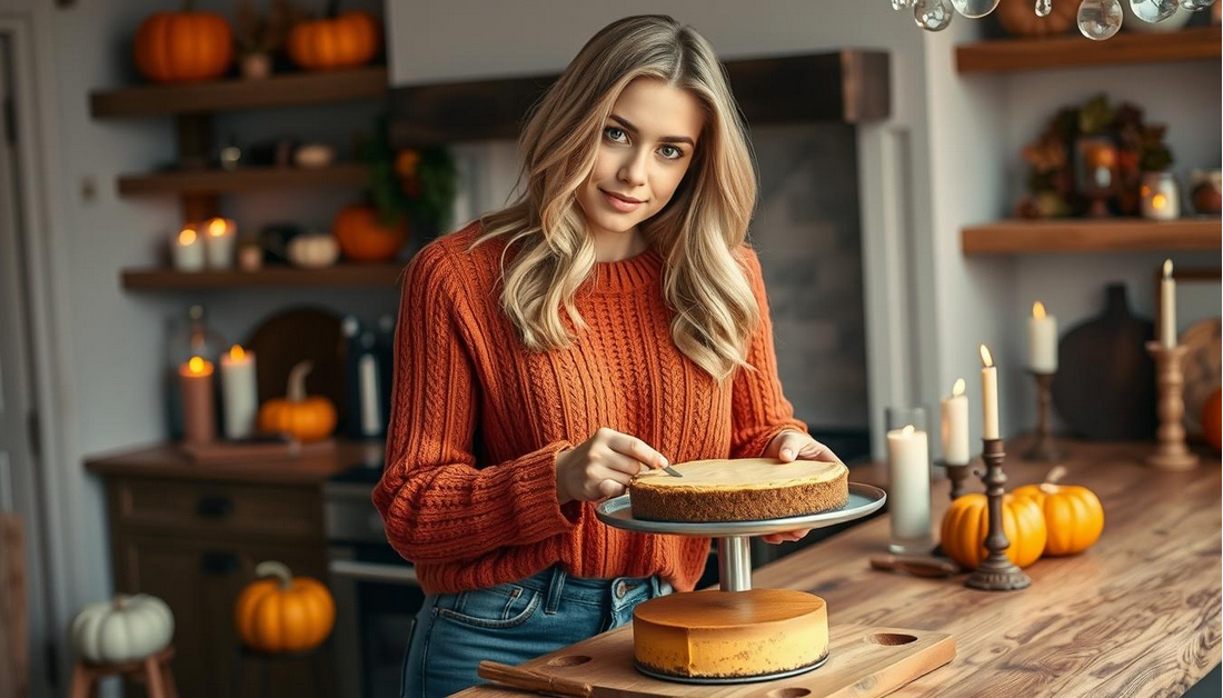 Perfect Thanksgiving Pumpkin Cheesecake Dessert Recipe