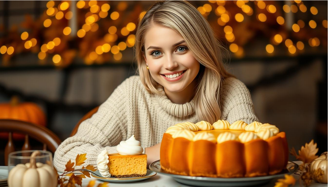 Perfect Thanksgiving Pumpkin Cheesecake Dessert Recipe