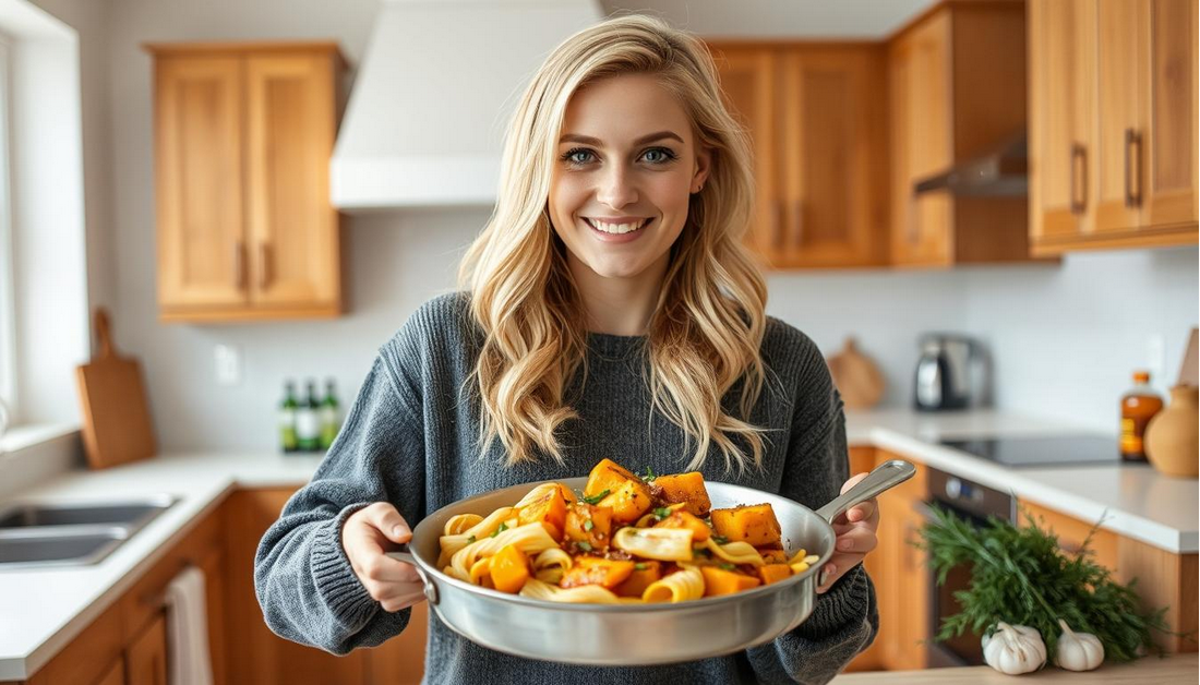 Caramelized Winter Squash Pasta Recipe With Aromatic Herbs