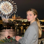 Prague's Winter Fairytale: Fireworks over the Vltava River