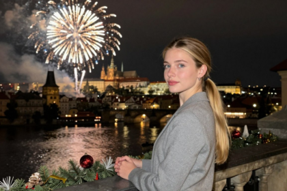 Prague's Winter Fairytale: Fireworks over the Vltava River