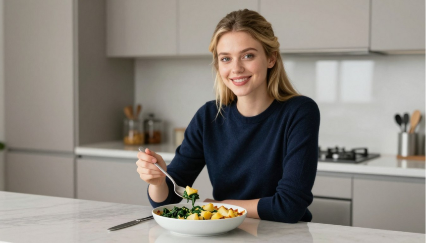 Spinach and Potato Bake: Savory British Delight