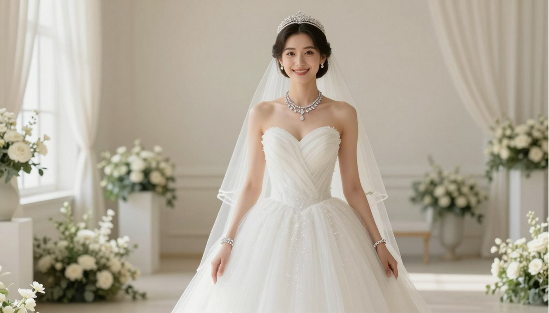 Bridal Jewelry Pairing: Balance, Proportion, and Dress Harmony