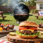 Smash burger recipe for Memorial Day weekend backyard BBQ USA Title: Memorial Day Smash Burger