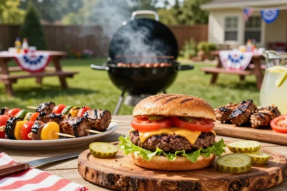 Smash burger recipe for Memorial Day weekend backyard BBQ USA Title: Memorial Day Smash Burger