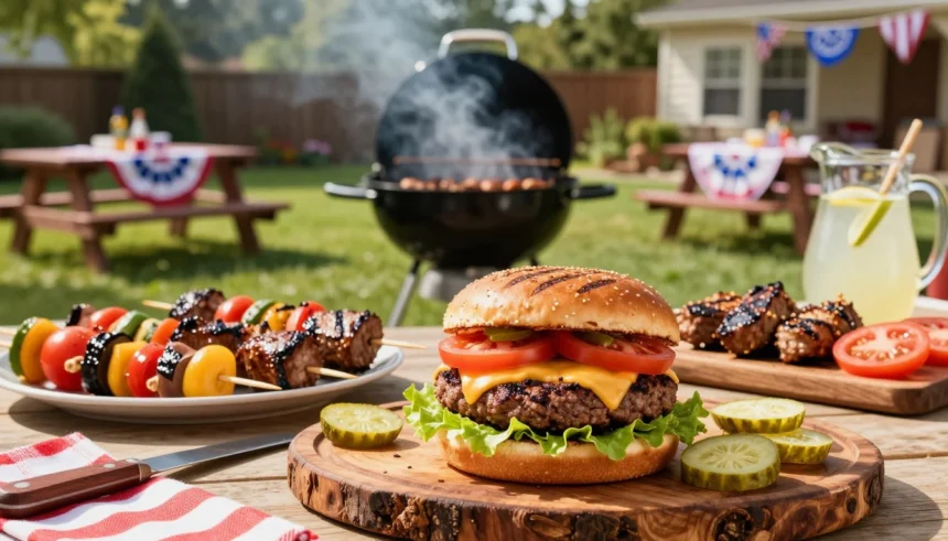 Smash burger recipe for Memorial Day weekend backyard BBQ USA Title: Memorial Day Smash Burger